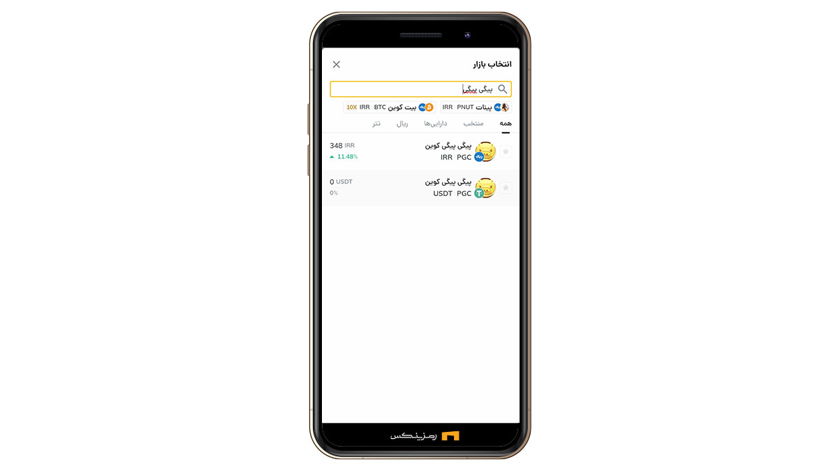 بازار پیگی پیگی کوین در رمزینکس